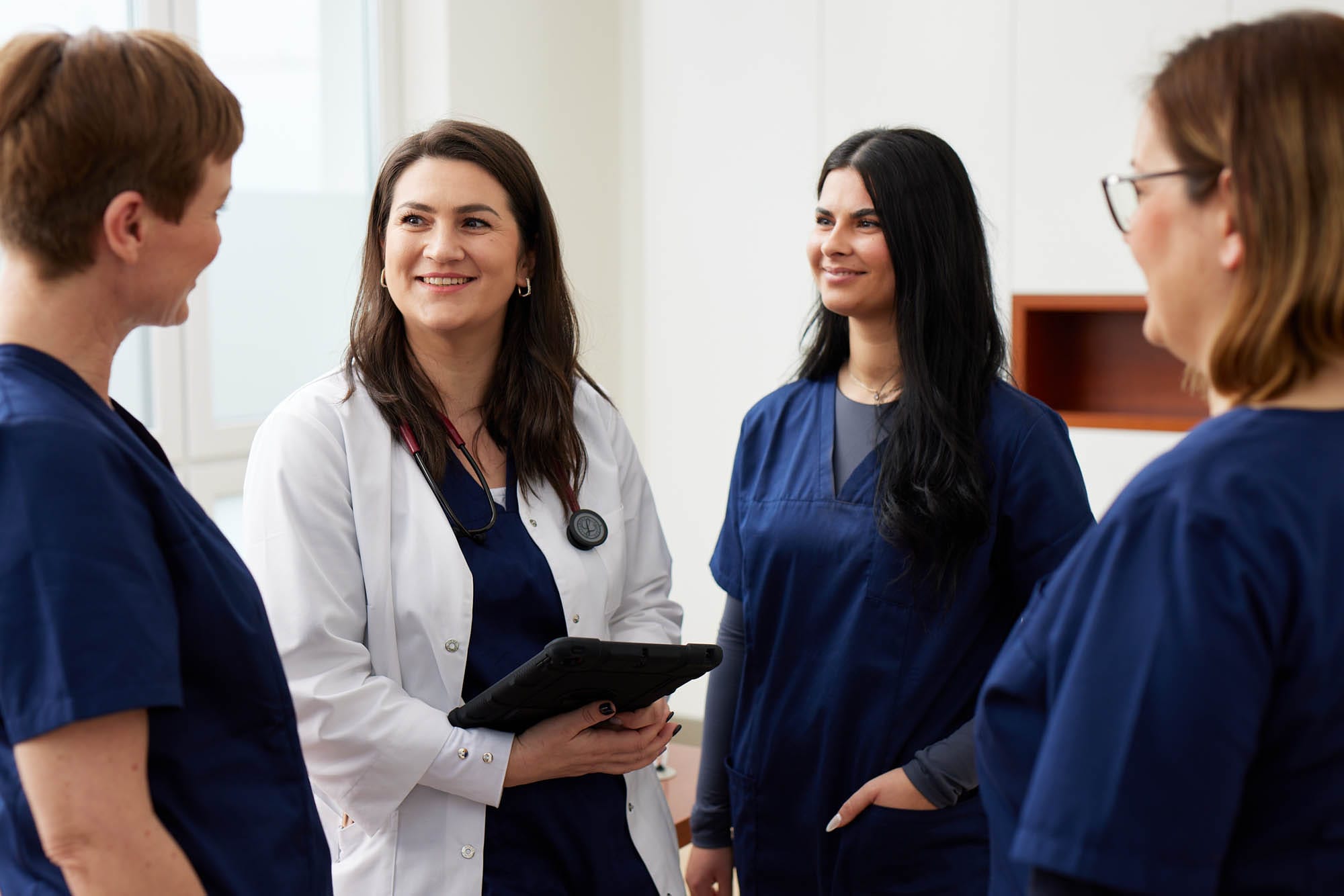 Ein Teamgespräch in der Praxis in Rheda-Wiedenbrück